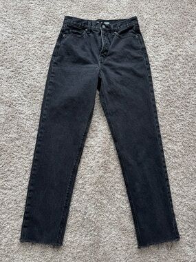 Old Navy Sky Hi Straight Ankle Jeans - Black Wash Size 6 Tall